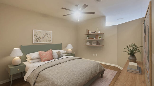 Bedroom with Hard Surface Flooring