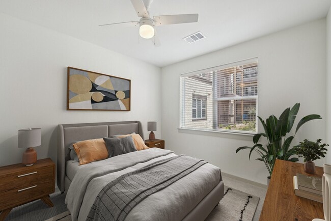 Dormitorio decorado virtualmente - Meridian at Wylie - 55+ Affordable Apartments