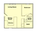 1BR/1BA