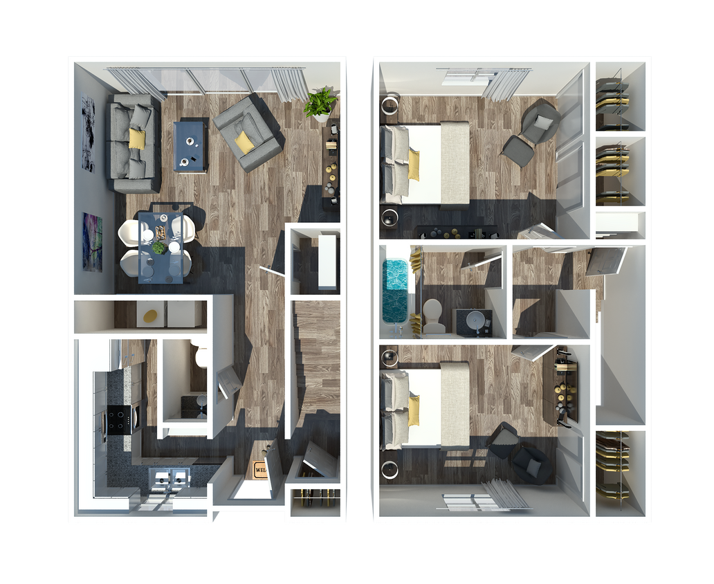 2 Bedroom Townhome - 2 Bedroom Townhome