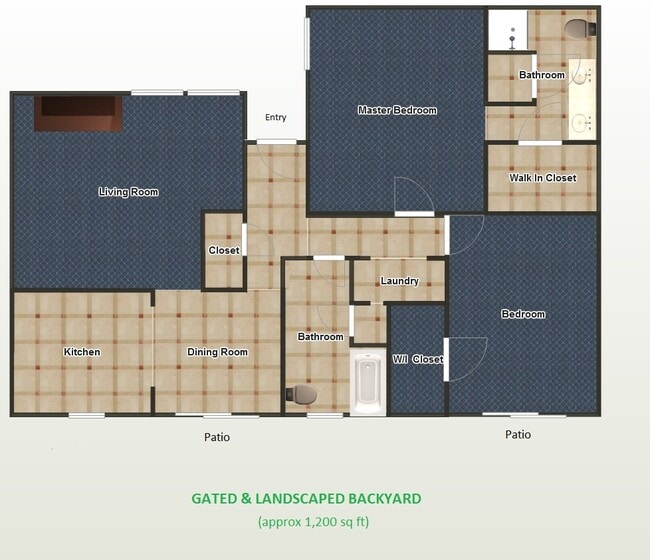 Floor Plan - 1068 Pierce Dr Unit # 103