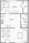 1BR/1BA