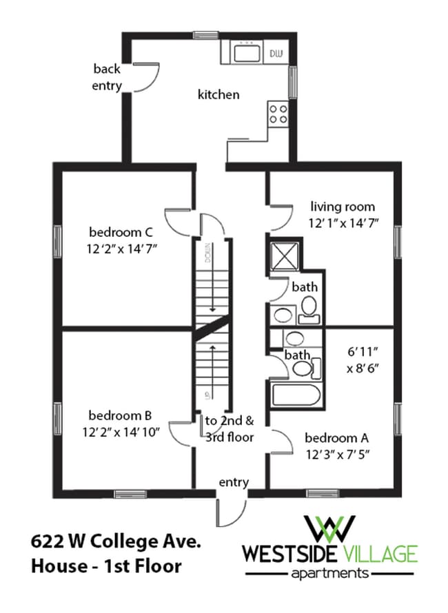 622 W College Ave Unit House