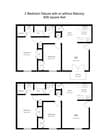 2 bed deluxe with or without balcony