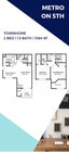 Casa adosada de dos habitaciones y un baño y medio