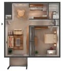 1BR/1BA