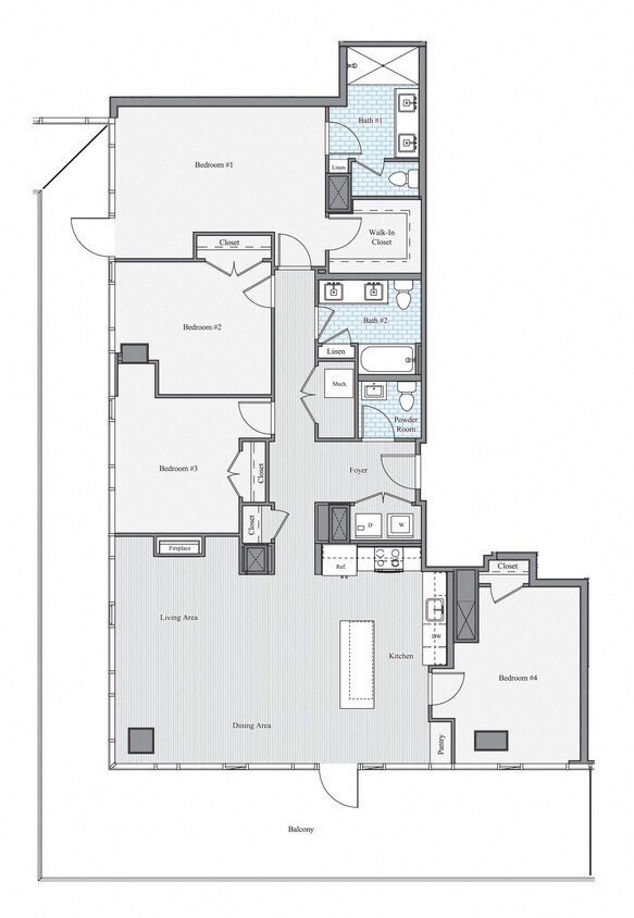 Floor Plan - 3 DEN N Penthouse