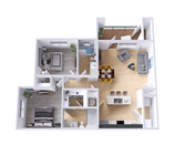 Apartamento de dos habitaciones con balcón y trastero en Legacy at Veramendi