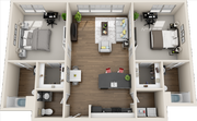 B1.19 floor plan Edge Flats
