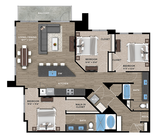 3+2A Floor Plan
