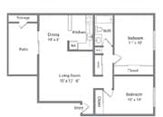 2BR/1BA