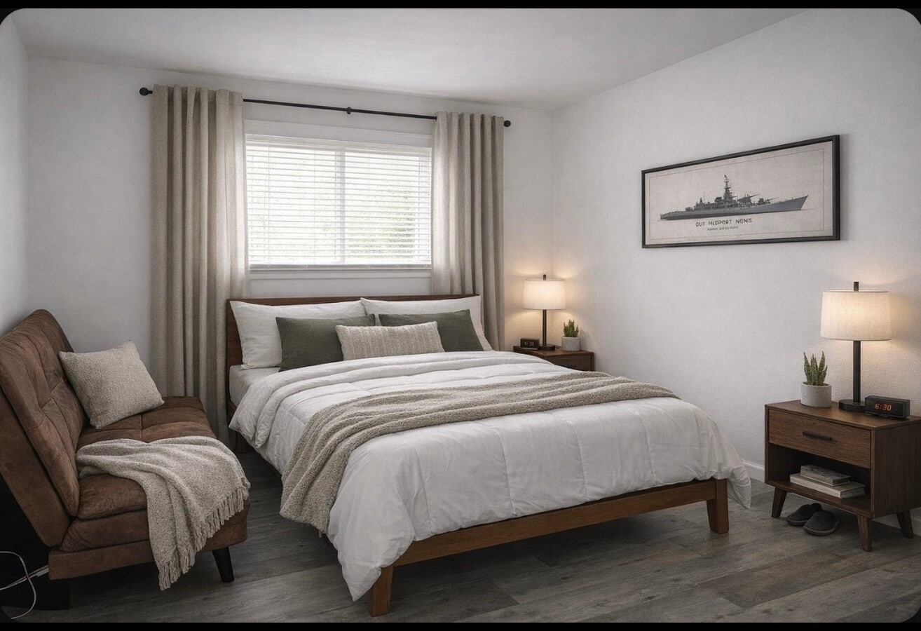 Photo - Condo - furnished private bedroom with private bathroom Unit #1