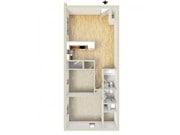Two bedroom apartment floor plan