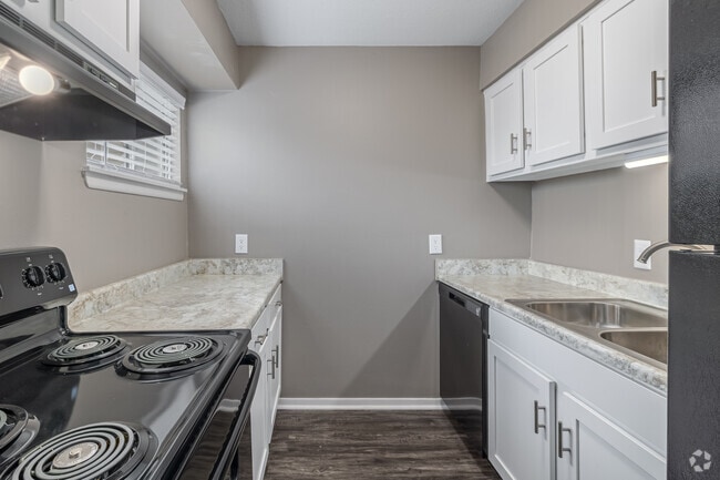 The Riverbend 2BR, 1.5BA - 1,100SF - Kitchen