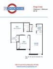 Kings Cross - 2 Bed / 1 Bath - 697 SF