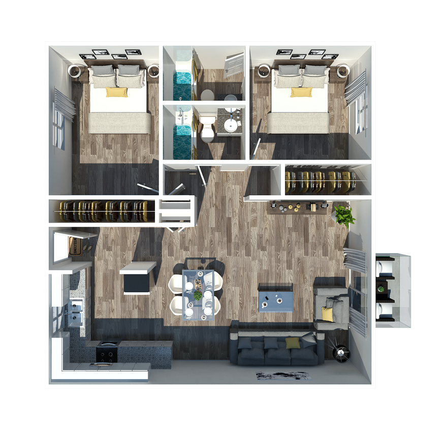 2 Bedroom - 2 Bedroom