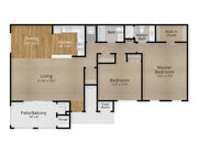 Riviera II - 2 Bedroom/2 Bath