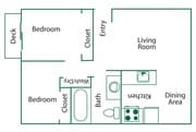 2BR/1BA