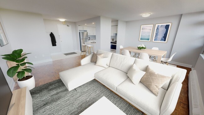 Bright and spacious living area in a 2 Bedroom unit at 360 Torrance - 360 Torrance