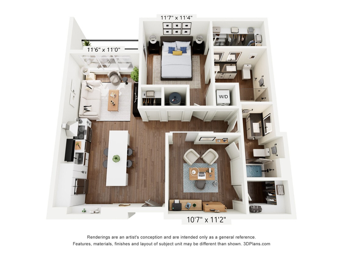 Floor Plan - A8 + Den