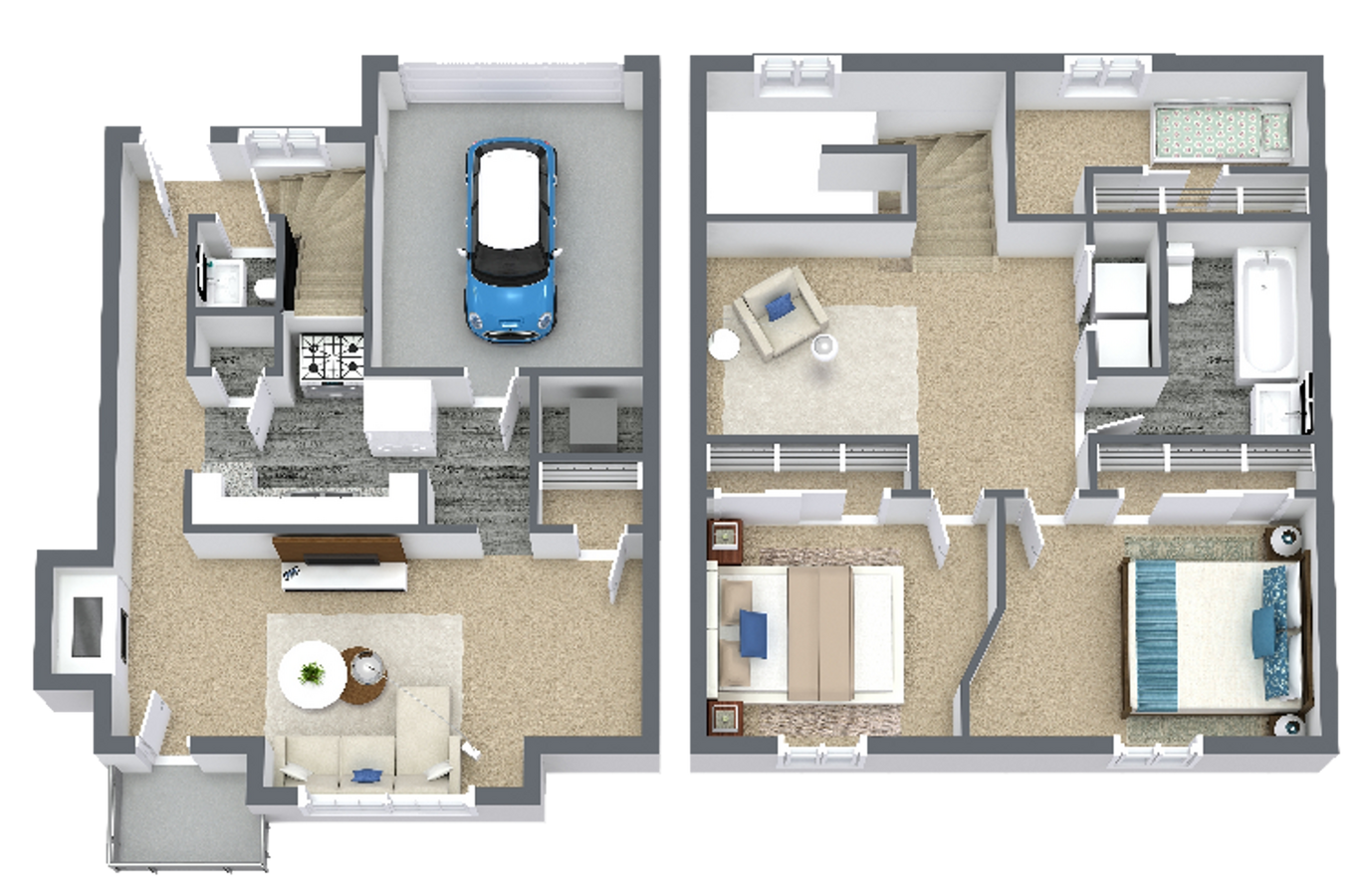 3 Bedroom 1.5 bath Townhome - 3 Bedroom 1.5 bath Townhome Unit 401-4