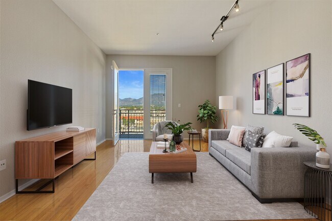 Thoughtfully designed interiors extend outdoors with private balconies in select homes