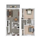 The Dan - 2 Beds, 1.5 Baths, 850 sq. ft.