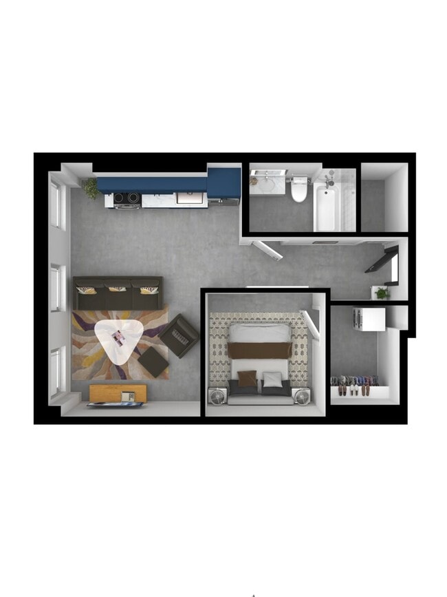 1 Bedroom - Units 1006, 1008, 1010, 1012, 1013, 1018, 1020, 1022, 1024