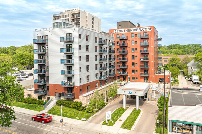 Front of building - 22 on the River Apartments