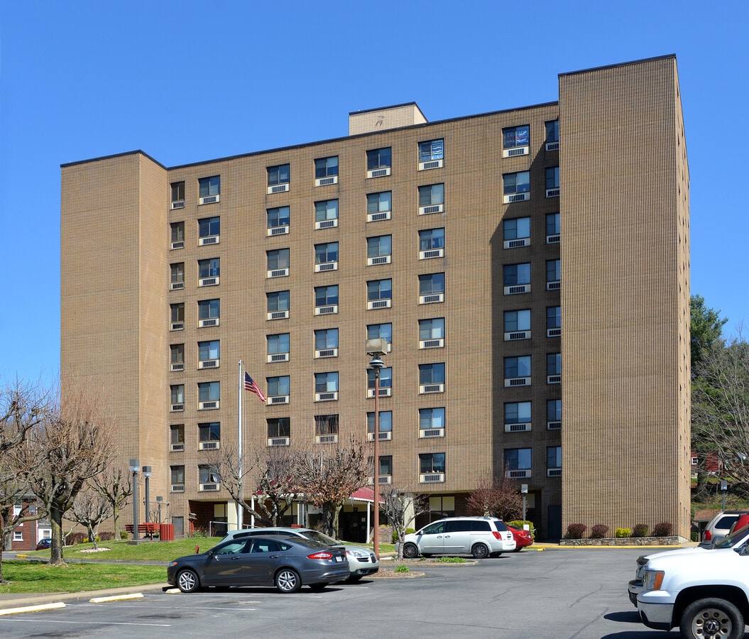 View from the south - Regency Towers Apartments