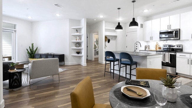 Living and Dining Room with Hard Surface Flooring