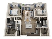 Floor plans are artist’s rendering. All dimensions are approximate. Actual product and specifications may vary in dimension or detail. Not all features are available in every apartment. Prices and availability are subject to change.