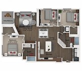 C1 | Three Bedroom Floor Plan