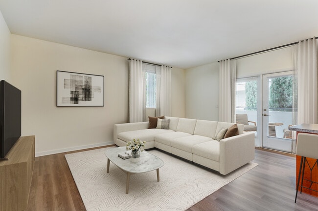 Classic Package II living room with hard surface flooring