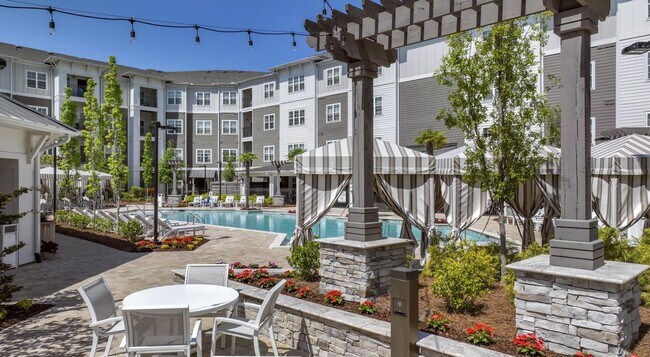 Resort-style swimming pool