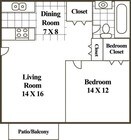 1BR/1BA