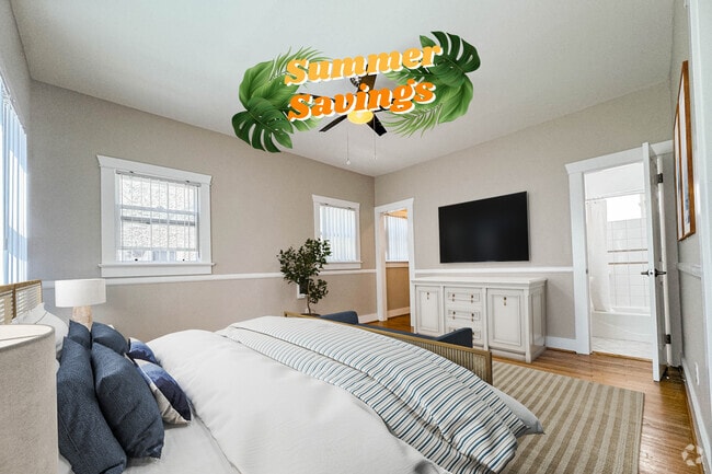 Studio - Living Area - 616 Apartments