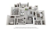 A photo of our 3x2 floor plan, The Monarch.