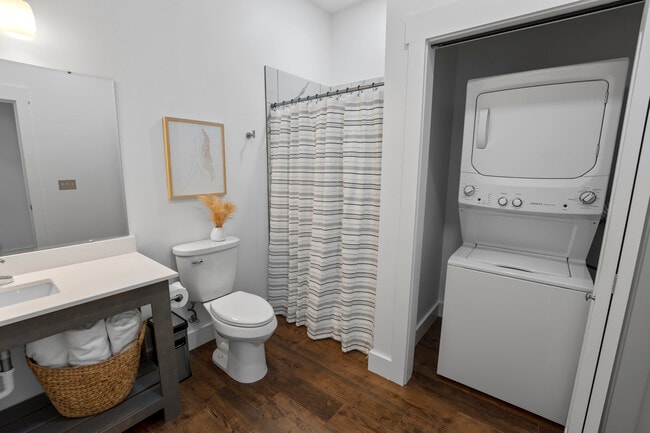 Bathroom/Washer/Dryer - Pics are of a model. Actual unit may vary slightly. - 133 W Main St Unit #2