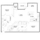 B3C | 2x2 | 1163 sq ft