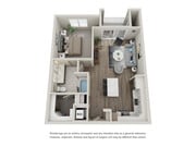 Explore this elegant one-bedroom apartment with a contemporary open-plan design.