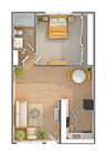 Arbor | 1-Bedroom Floorplan