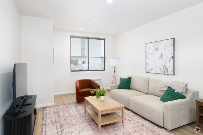 1BR, 1BA - 702SF - Living Room - Annex Apartments