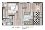700 sq ft