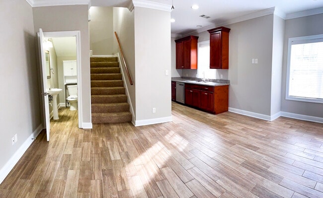 Entering apartment