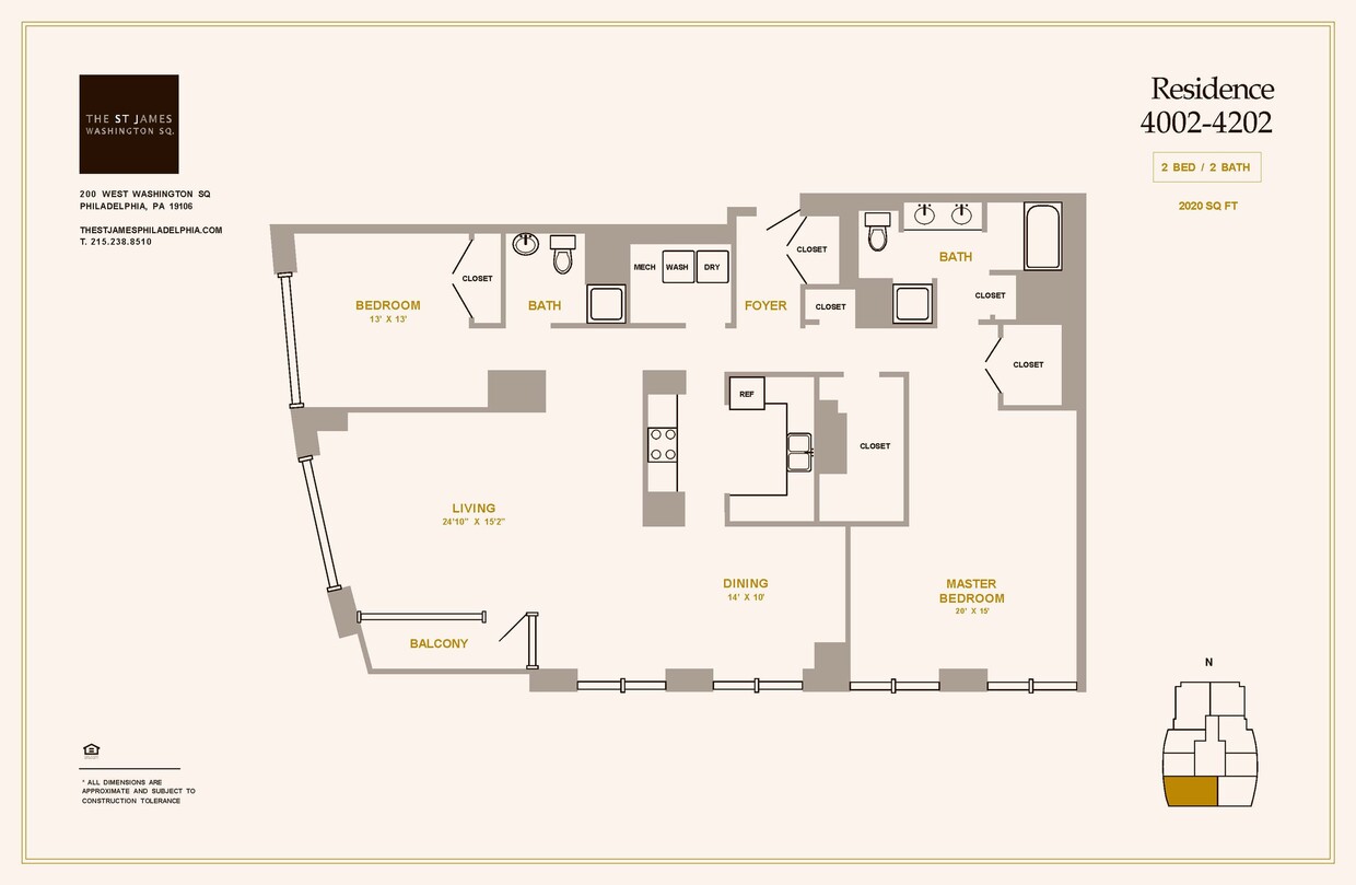 2 Bed 2 Bath B5M - 2 Bed 2 Bath B5M