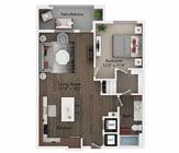 A6 | One Bedroom Floor Plan