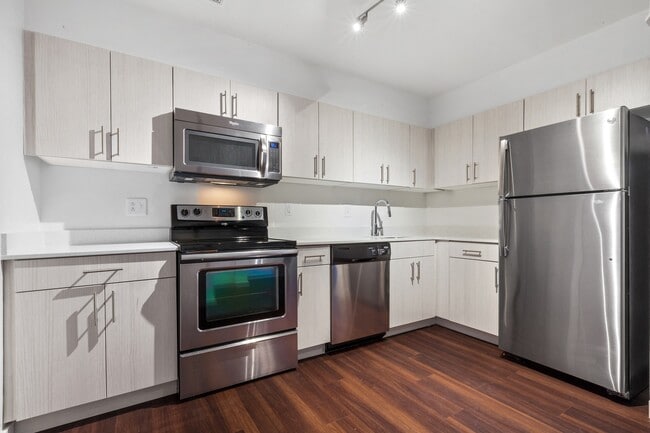 Renovated Kitchen with Hardwood Flooring