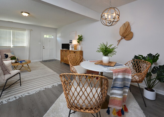 Open Dining Area at Trails End Apartments in Burlington, NC