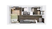 Studio 3D floor plan